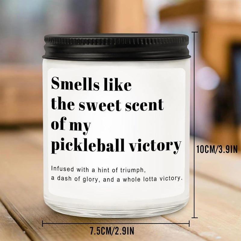 RIZOOCE Pickleball Gifts for Women Men, Pickleball Accessories, Lavender Scented Candle - Funny Gifts Pickleball for Lovers, Players, Fans, Sports - Image 5